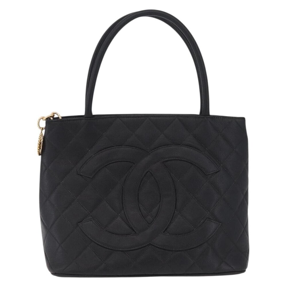 Chanel Medallion Quilted Caviar